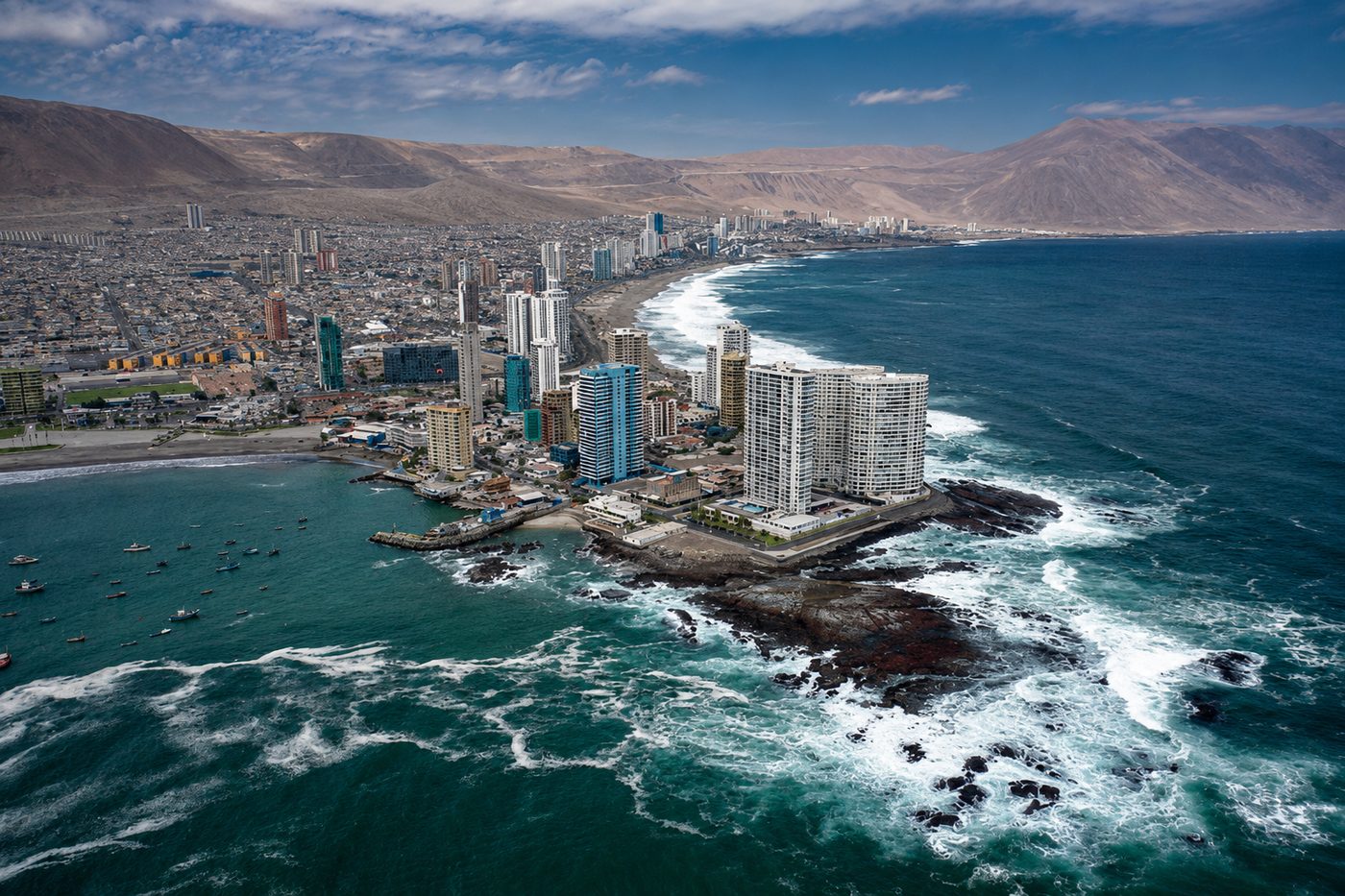 Vista aérea de Iquique